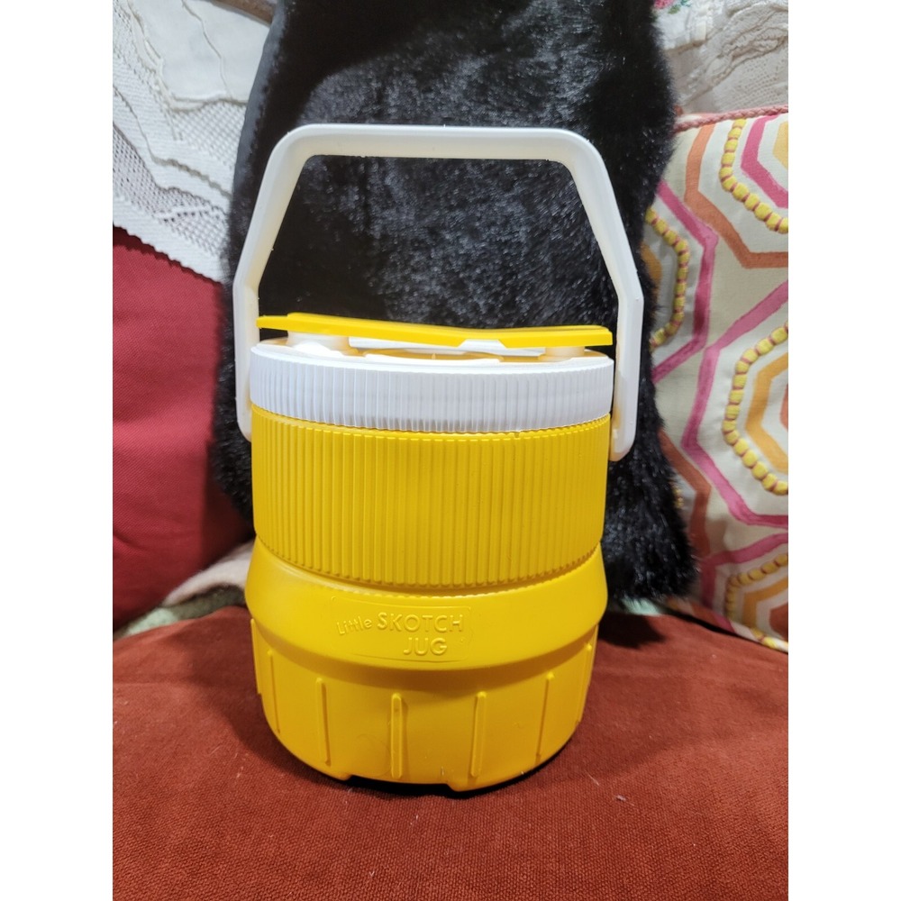 Vintage Hamilton Little Skotch yellow plastic  Cooler Jug